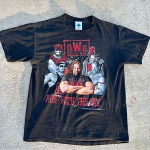 Vintage 1998 Run with the PAC NWO wrestling shirt